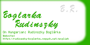 boglarka rudinszky business card